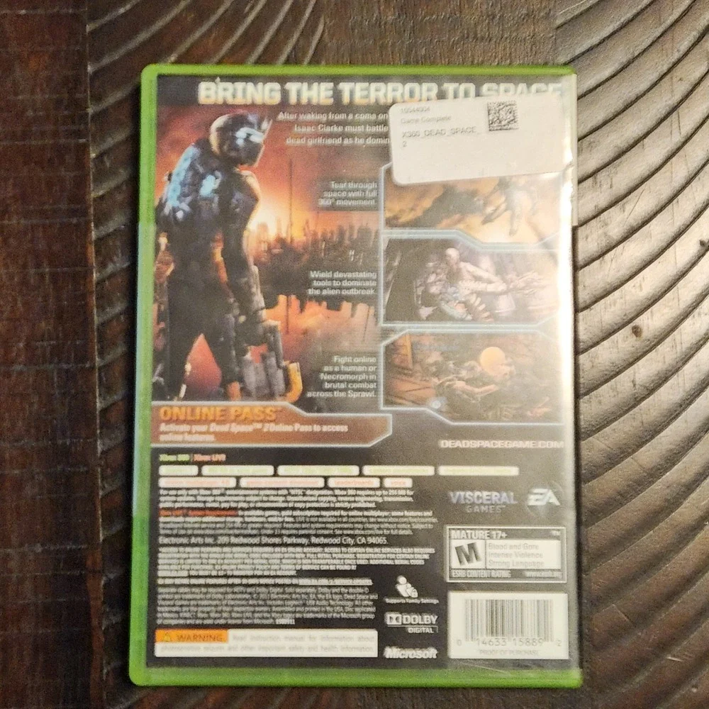 Dead Space 2‎ Xbox 360 Game Visceral Games EA Complete Horror Sci-Fi